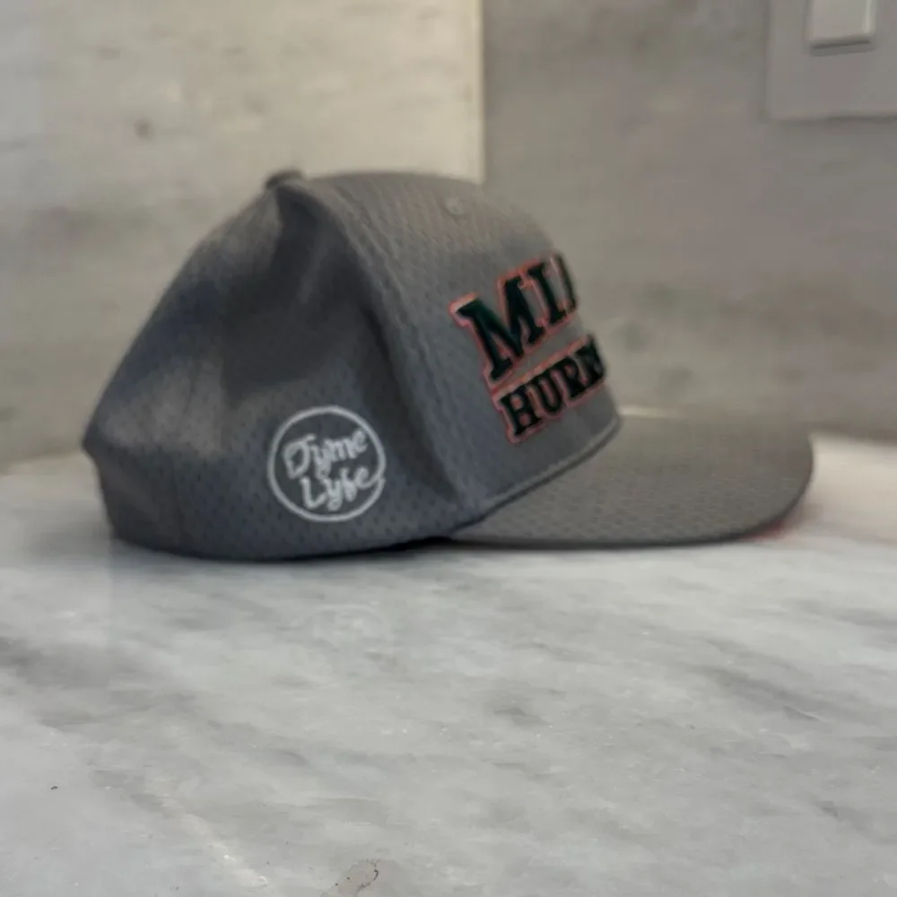 DYME LYFE University of Miami Hurricanes SnapBack perforated baseball Cap Hat